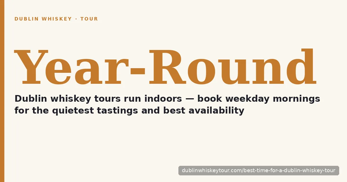 Best time for a Dublin whiskey tour