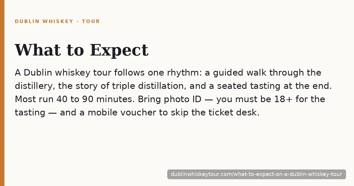 What to expect on a Dublin whiskey tour